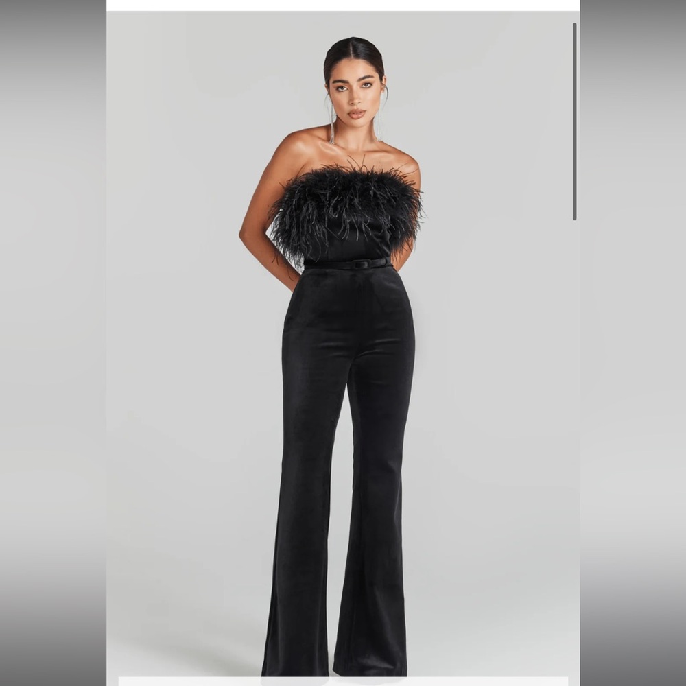 NADINE MERABI COLETTE BLACK JUMPSUIT SIZE S/M SOLD OUT ONLINE